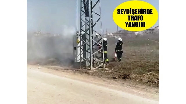 Seydişehir'de  trafo yangını