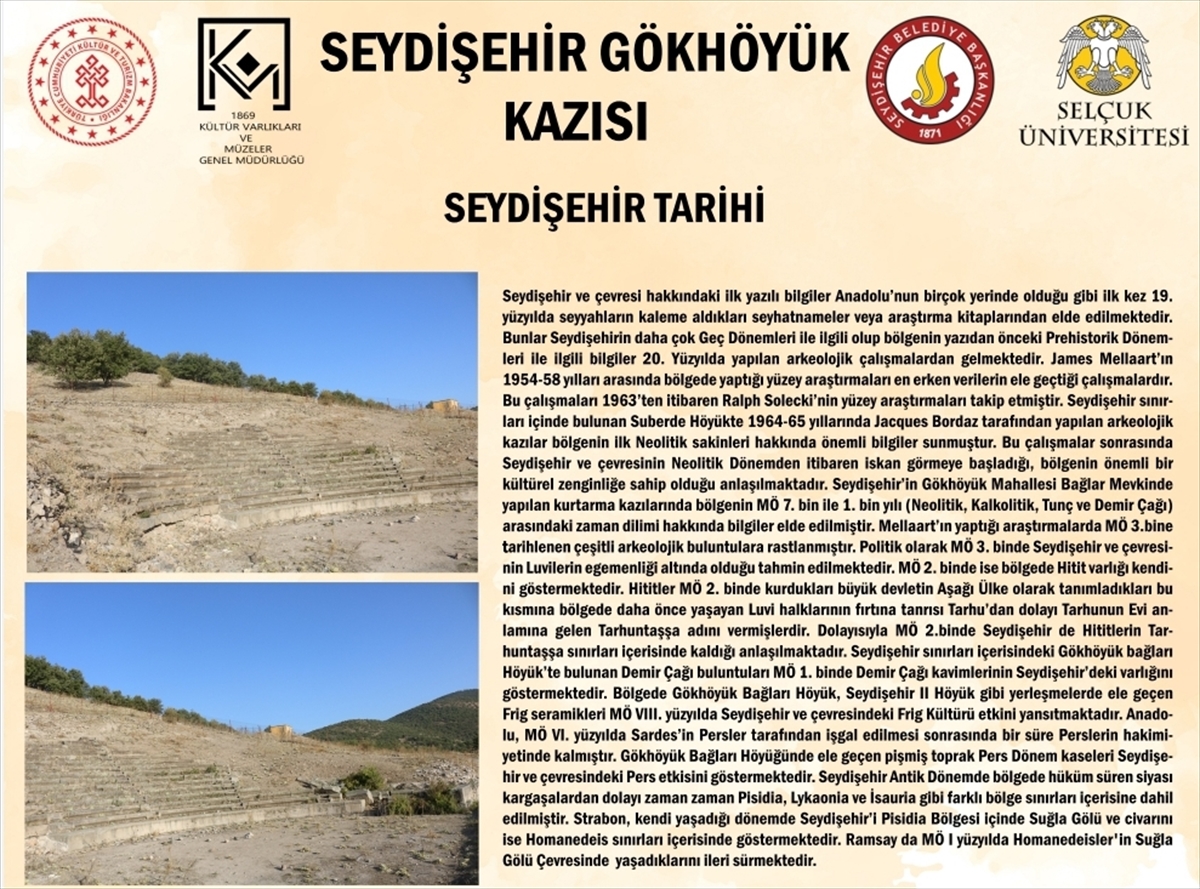 Seydişehir'deki Gökhüyük kazı çalışmalarının sergisi yapıldı
