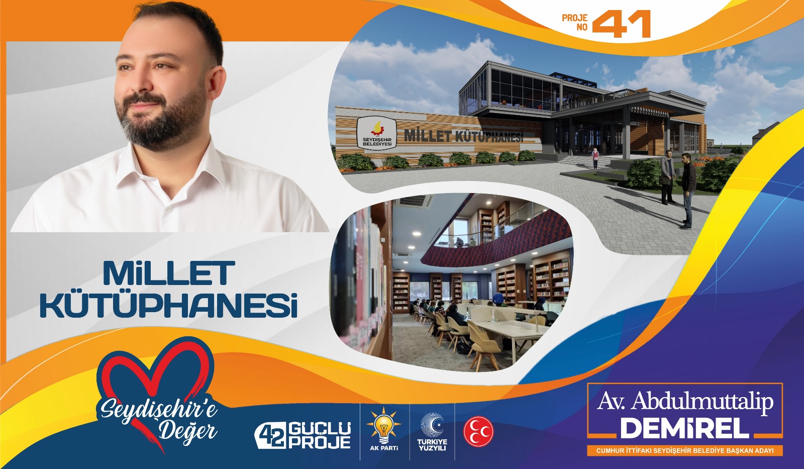 SEYDİŞEHİR’E MİLLET KÜTÜPHANESİ YAPACAĞIZ