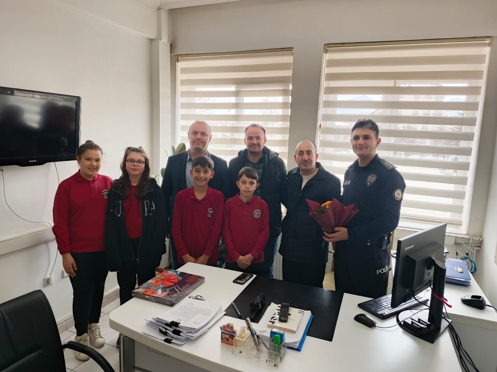 SEYDİŞEHİR GAZİ ORTAOKULUNDAN POLİS HAFTASI ZİYARETİ