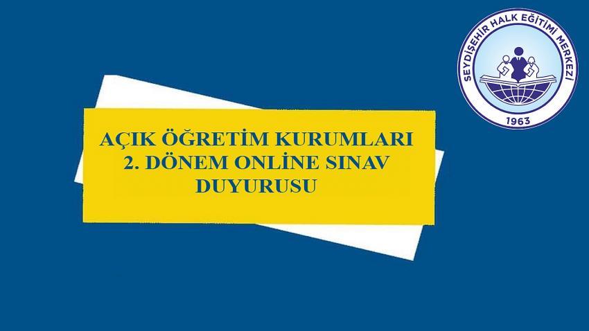 SEYDİŞEHİR HALK EĞİTİMİ MERKEZİNDEN ÖNEMLİ DUYURU