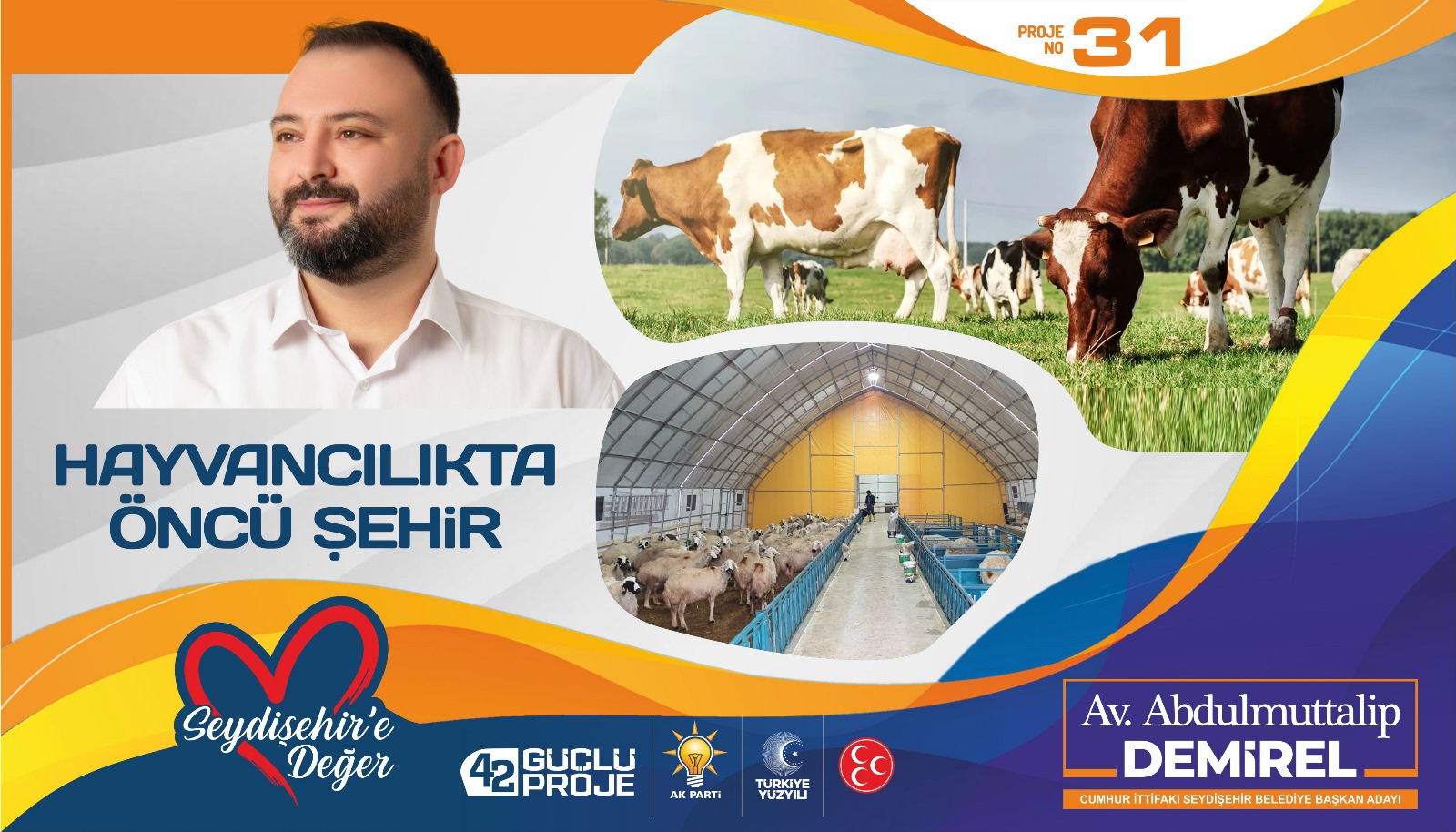 SEYDİŞEHİR’İ HAYVANCILIKTA ÖNCÜ ŞEHİR YAPACACAĞIZ