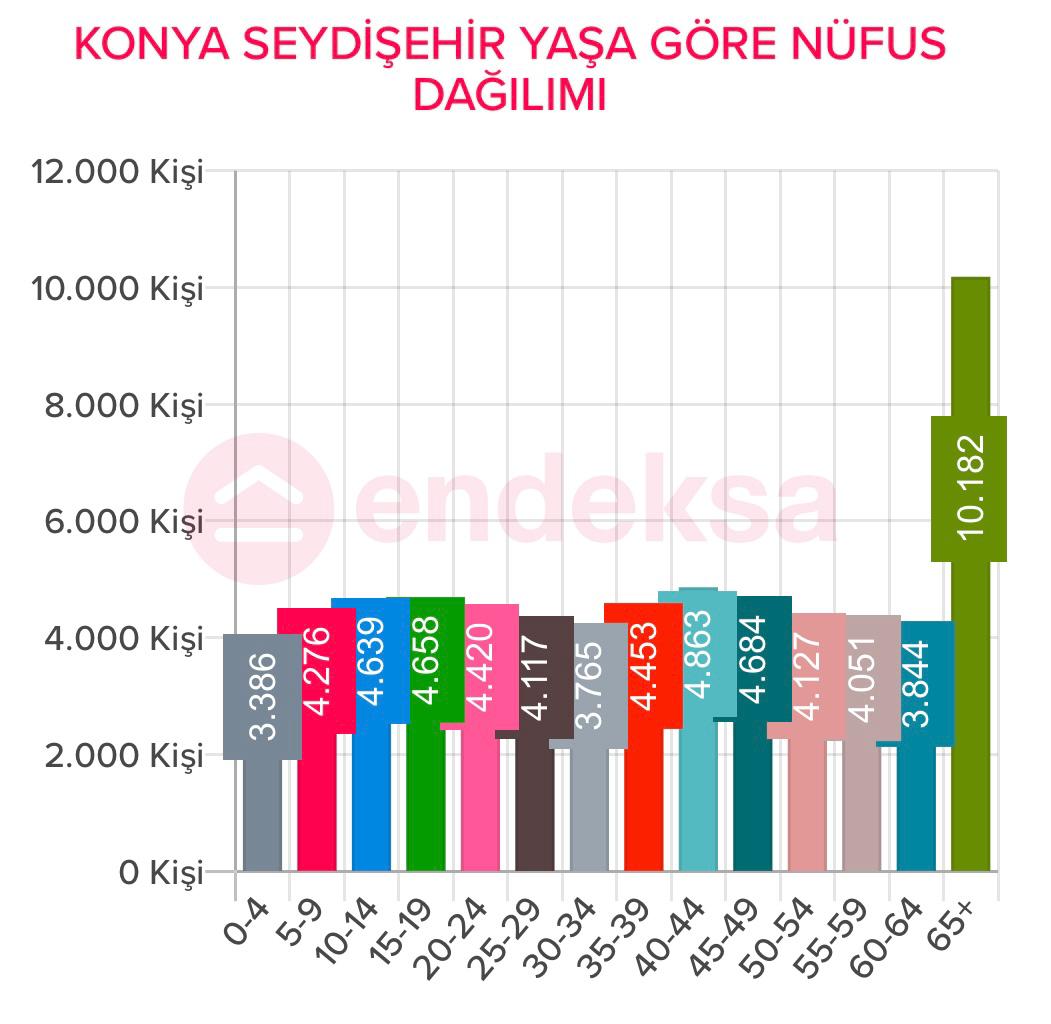 SEYDİŞEHİR KADIN -ERKEK  GENÇ- YAŞLI VS  DEMOĞRAFİ ANALİZİ