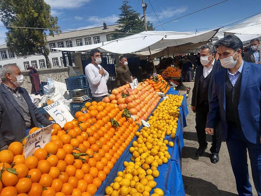 Seydişehir Kaymakamı Erdoğan'ın  pazar yeri denetimi