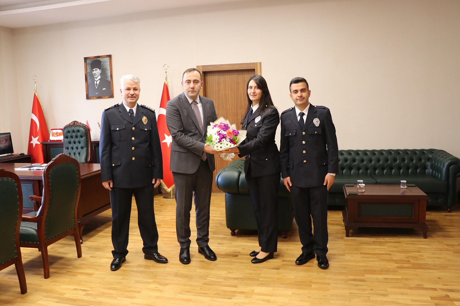 Seydişehir Kaymakamı, Polis Haftası Münasebetiyle İlçe Emniyet Müdürü ve Beraberindeki Heyeti Kabul Etti