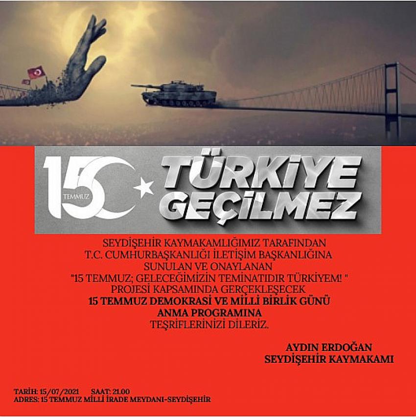 SEYDİŞEHİR KAYMAKAMLIĞINDAN DAVET 