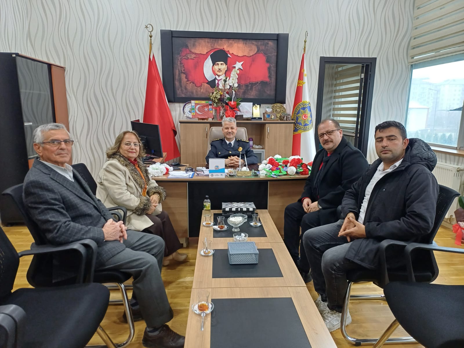 SEYDİŞEHİR KENT KONSEYİNDEN İLÇE EMNİYET MÜDÜRÜNE ZİYARET