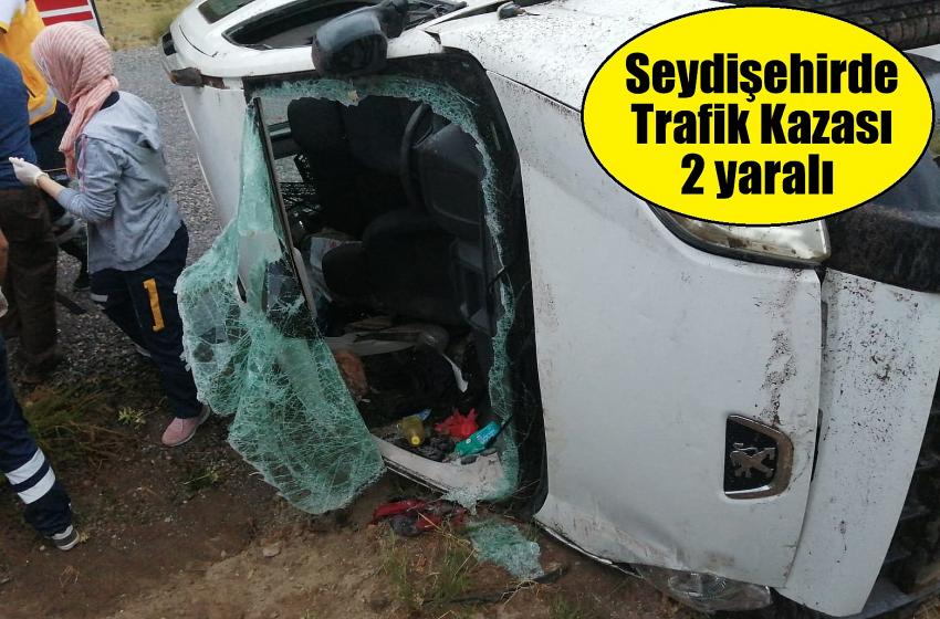 Seydişehir Ketenli yolunda trafik kazası; 2 yaralı