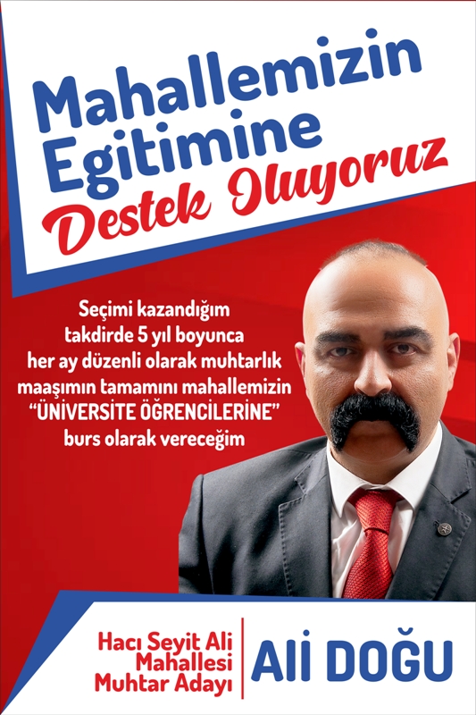 SEYDİŞEHİR’Lİ MUHTAR ADAYI DOĞU’DAN MAHALLE ÖĞRENCİLERİNE BURS