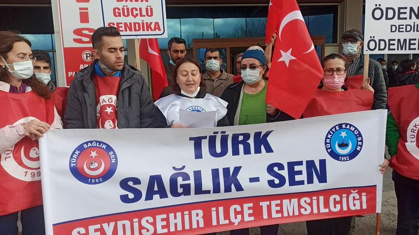 SEYDİŞEHİR TÜRK SAĞLIKSEN BASIN AÇIKLAMASI