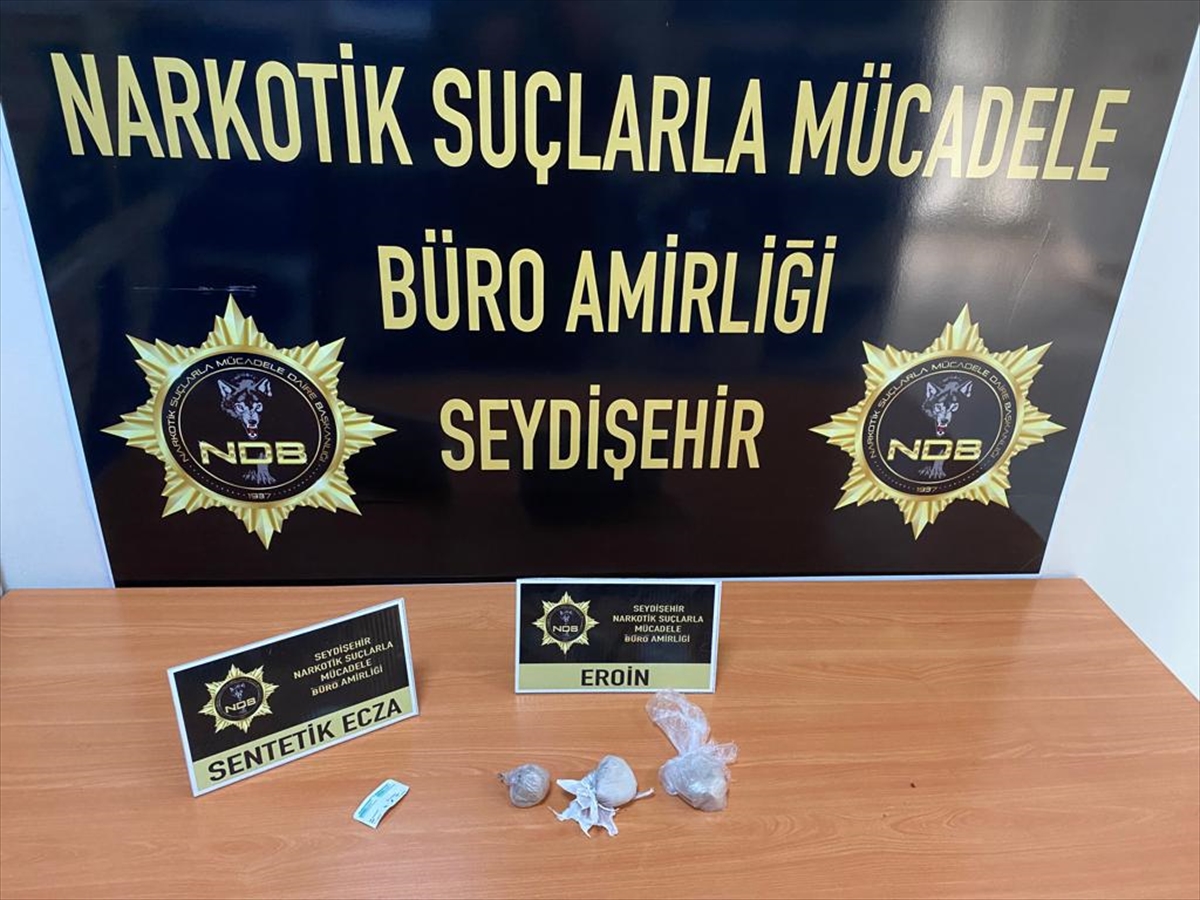 Seydişehirde uyuşturucu operasyonunda 2 kişi tutuklandı