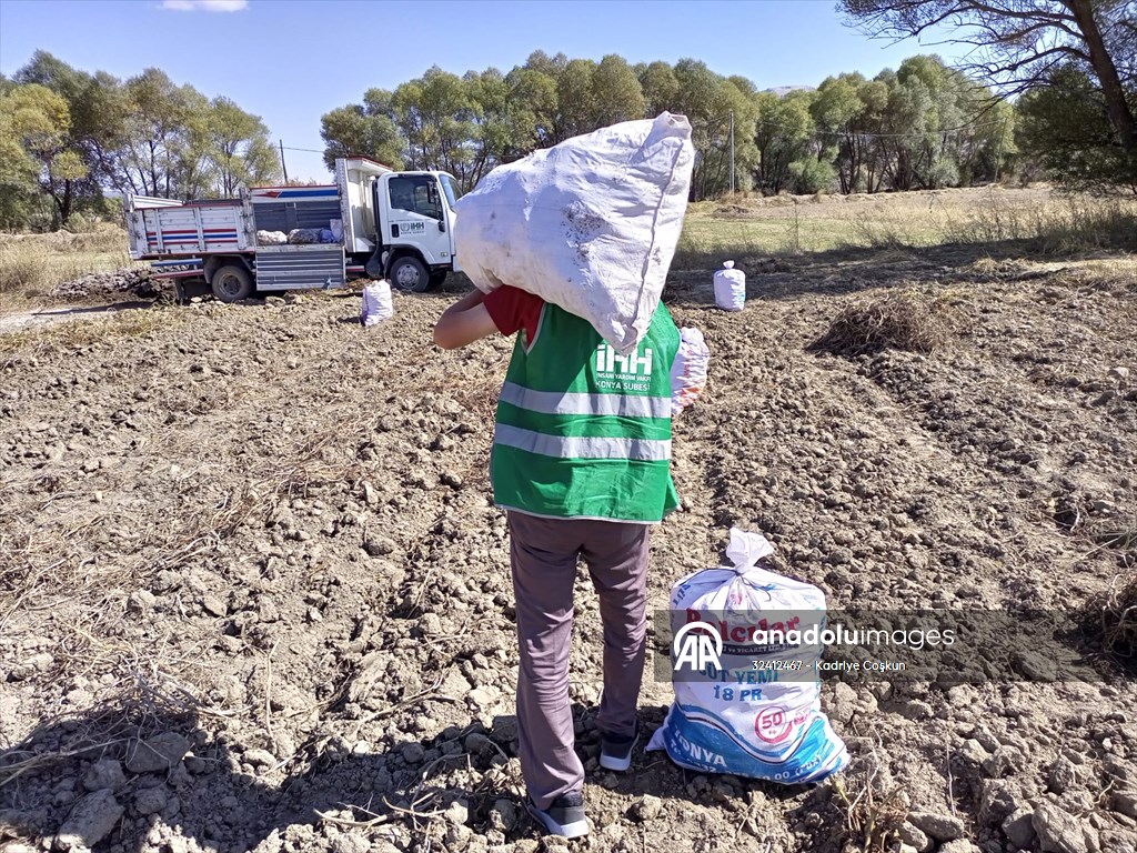 Seydişehirli çiftçilerden Gazze'ye gıda desteği