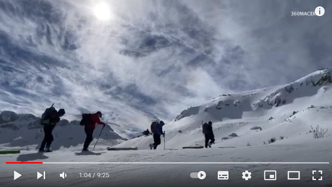 Seydişehirli Dağcılar Küpe Halkalı Kaya 2200 metreye 5 saatte kış yürüyüşü