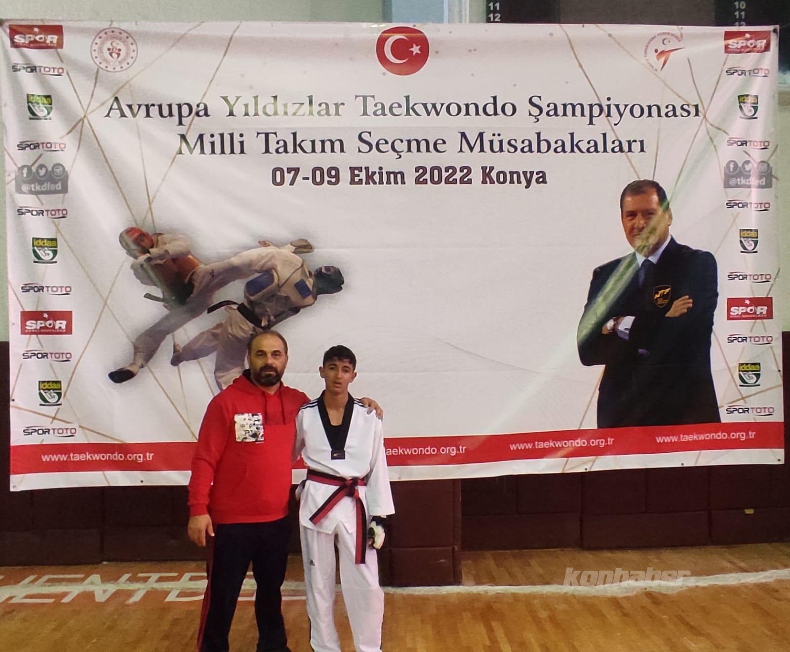 Seydişehirli sporcu tekvandoda Türkiye'yi temsil edecek