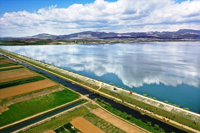 Suğla Gölü yağmur ve kar sularıyla yeniden canlandı