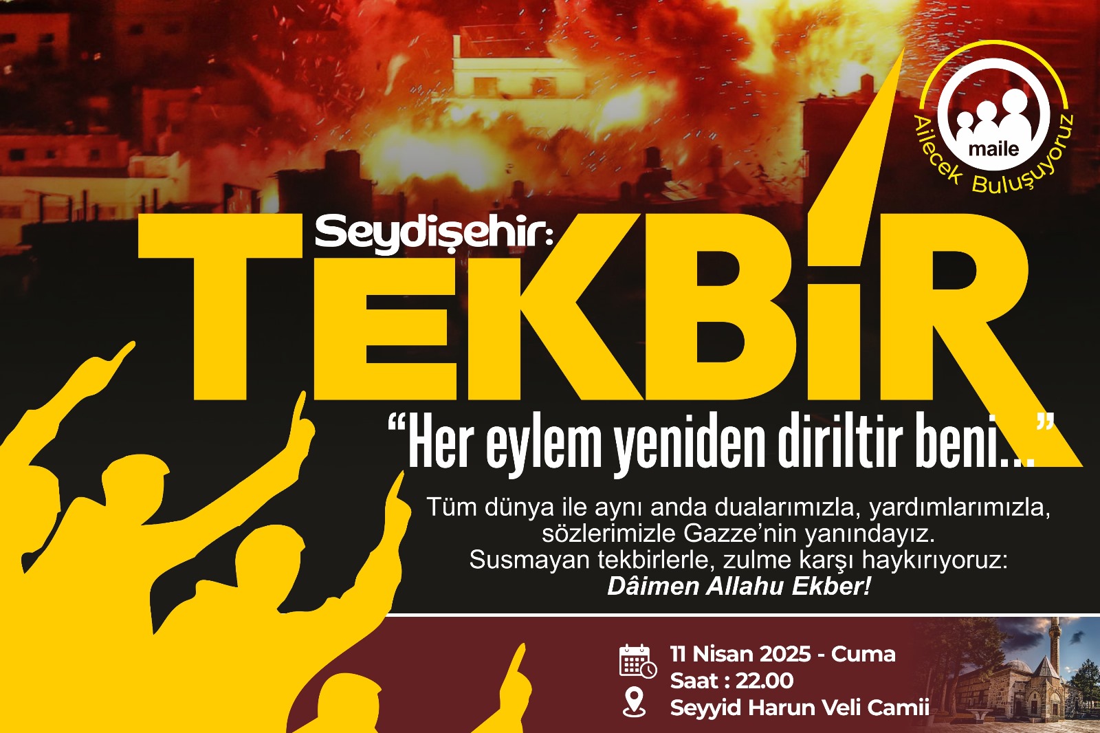 TekbirCuması Çağrısı: Gazze İçin Buluşma ve Dayanışma