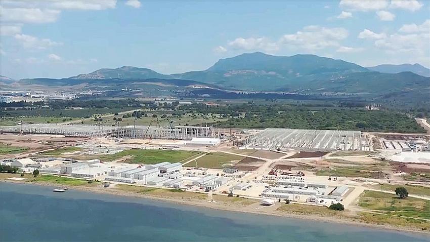 TOGG Gemlik Tesisi'nde inşaat çalışmalarının planlar doğrultusunda ilerlediği belirtildi.