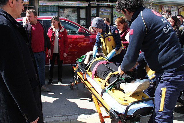 Trafik kazasında 1 kişi yaralandı