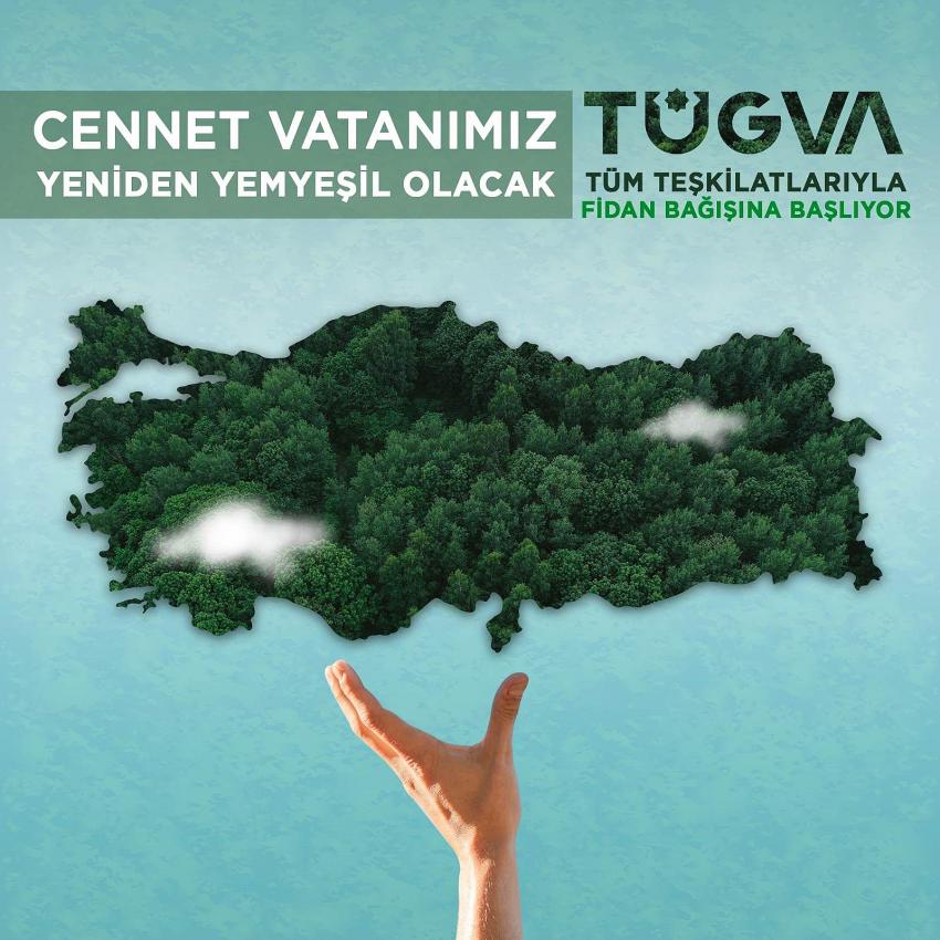 TÜGVA Seydişehir 500 fidanla destek oluyoruz; 