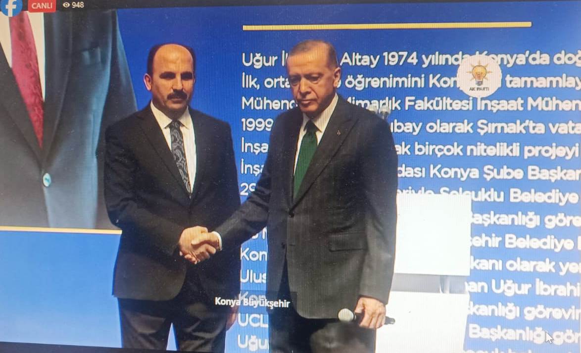 UGUR İBRAHİM ALTAY  RESMEN ADAY