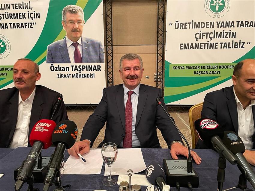 UHK Başkanı Taşpınar, Konya Pancar Ekicileri Kooperatifi başkanlığına adaylığını açıkladı
