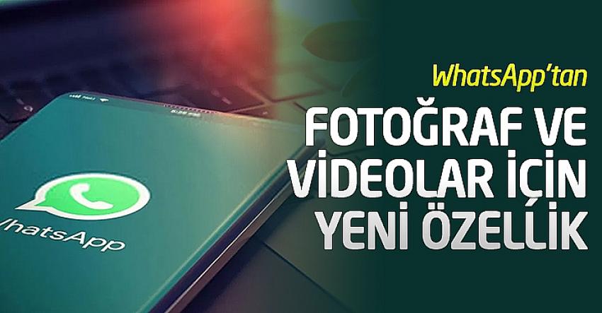 WhatsApp'tan düşük kaliteli fotoğraf ve video için yeni özellik