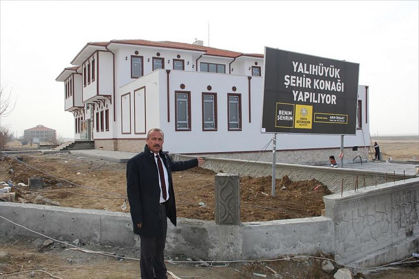 Yalıhüyük Şehir Konağı inşaatında sona gelindi