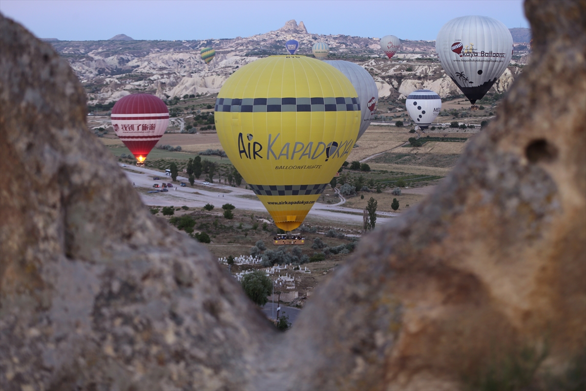 Yılın ilk yarısında 258 bin turist Kapadokya'yı kuşbakışı izledi