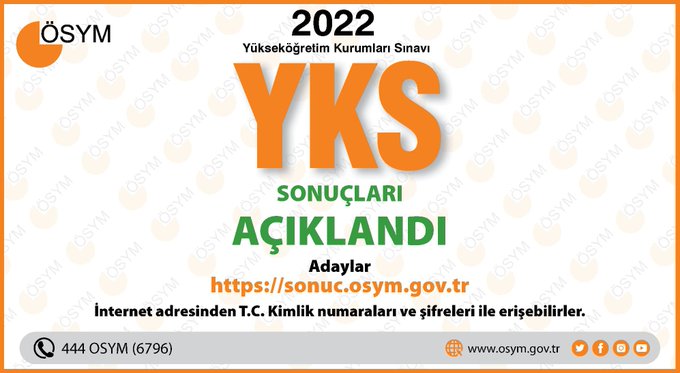 YKS sonuçları açıklandı! TIKLA/ÖĞREN