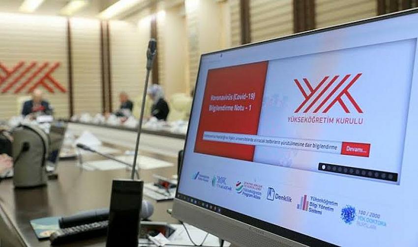 YÖK açıkladı: Yüz yüze eğitim içim tüm çalışmalar yürütülmekte