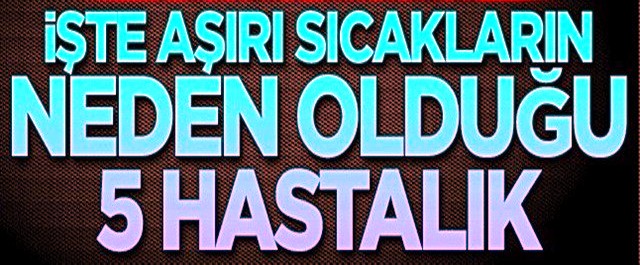 Yüksek sıcaklıklar Hangi  hastalıklara yol açıyor