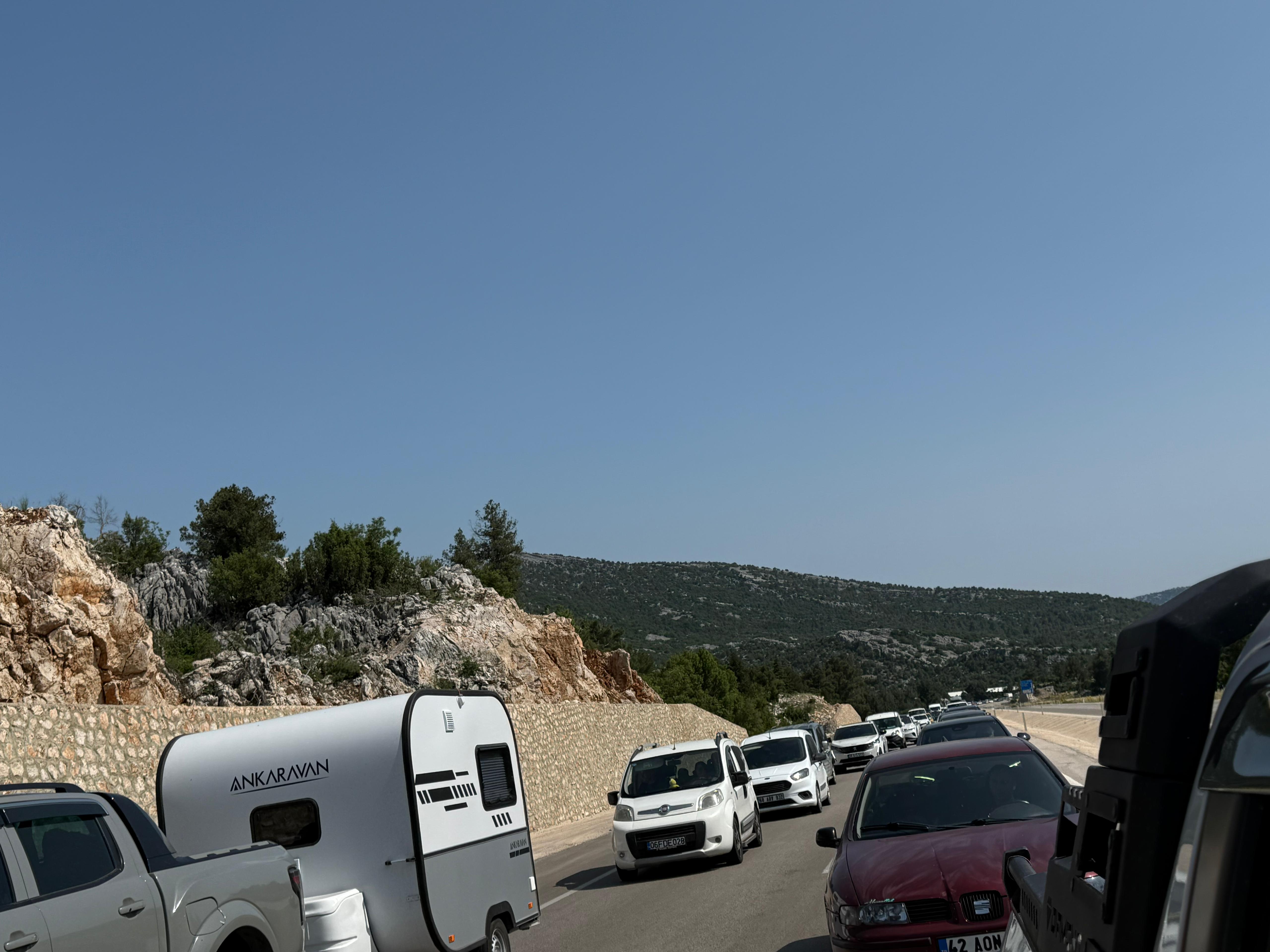 Bayram Dönüşünde Seydişehir-Antalya Yolunda Yoğunluk - Görsel 1