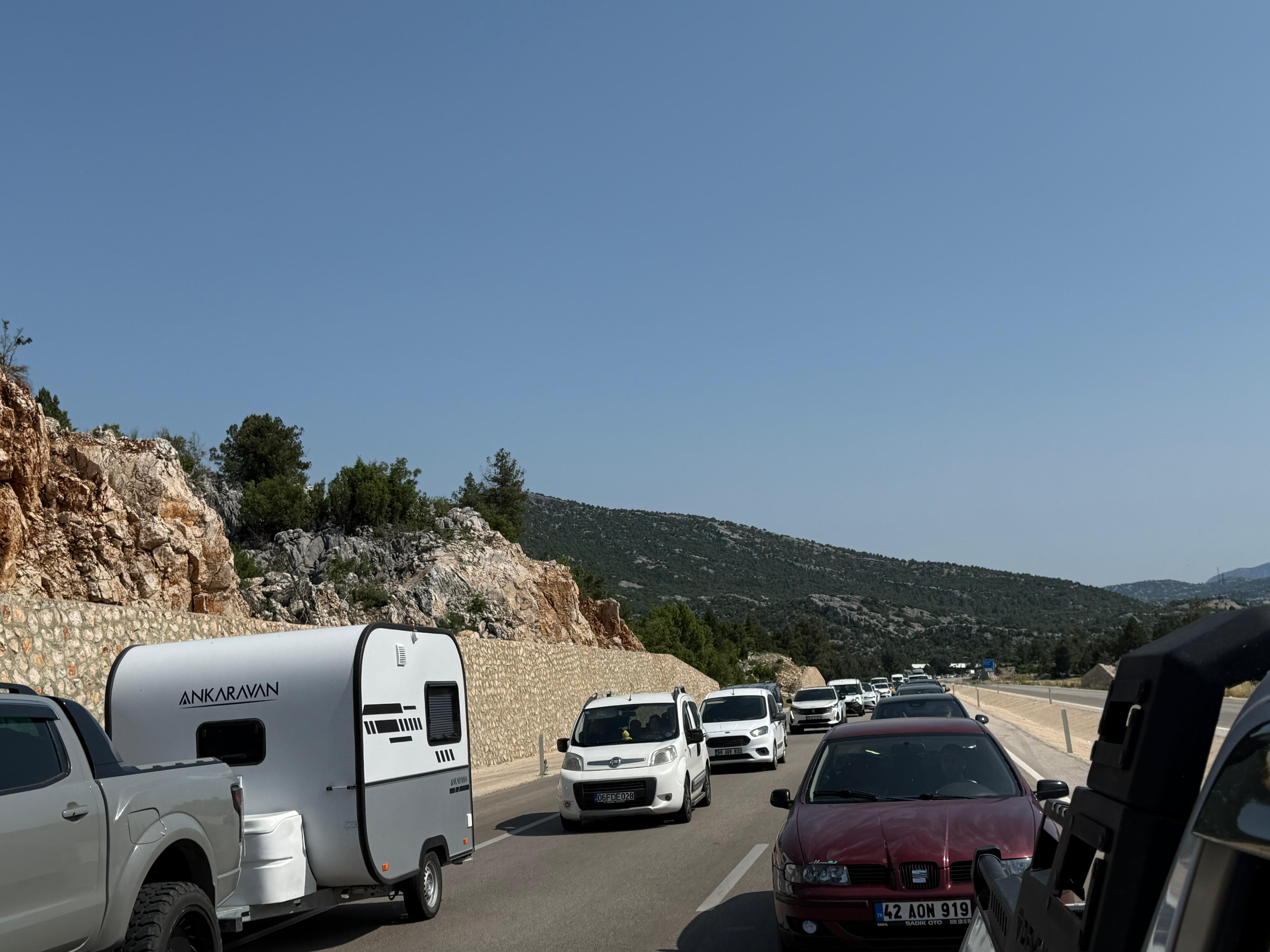 Bayram Dönüşünde Seydişehir-Antalya Yolunda Yoğunluk - Görsel 5