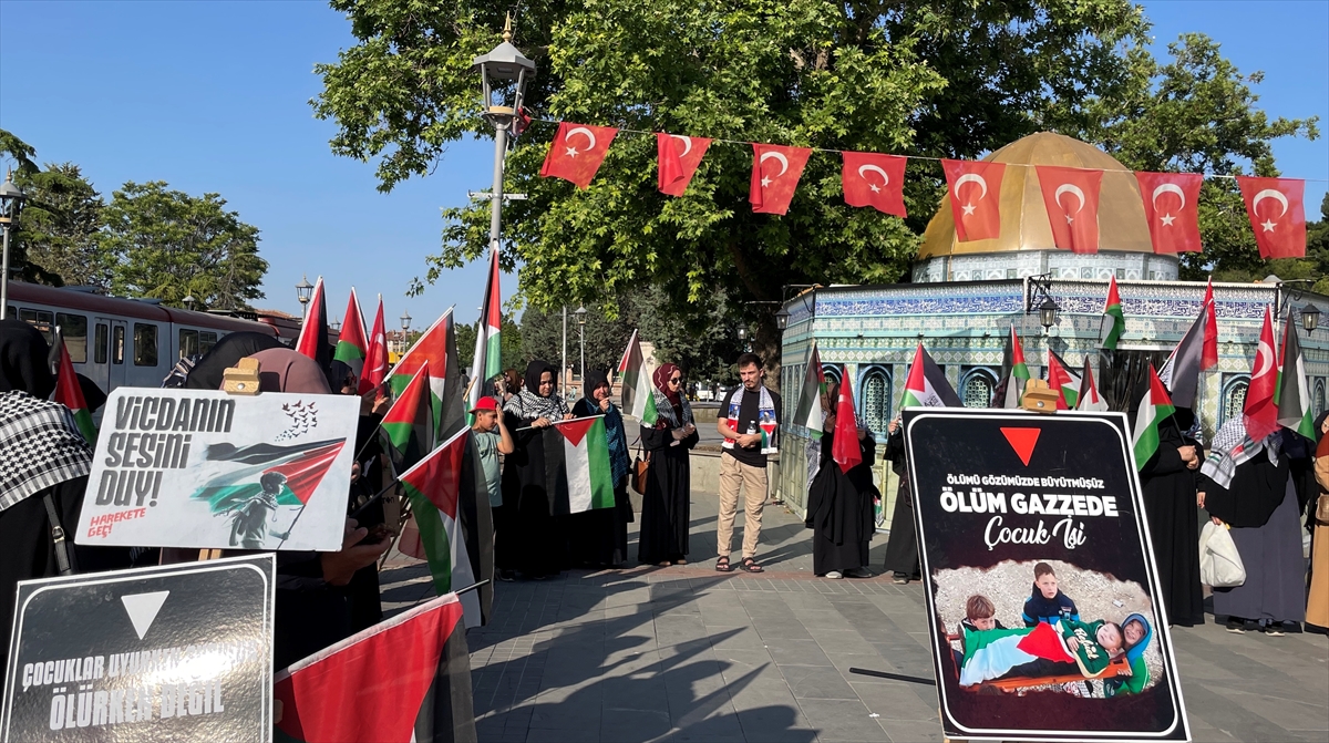 Konya'da "Küresel Gazze Yürüyüşü"ne destek gösterisi yapıldı - Görsel 1
