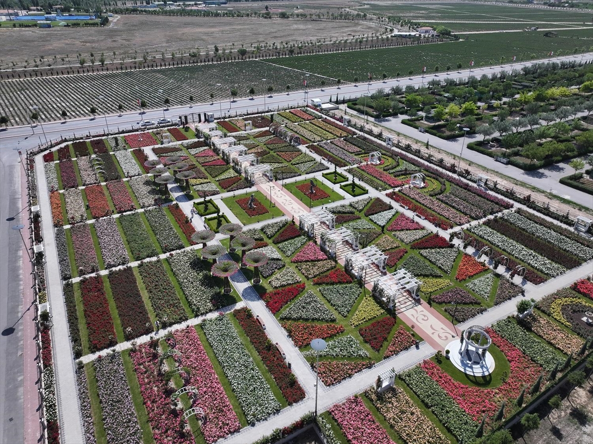 Konya'da 190 türün bulunduğu Karatay Mevlana Gül Parkı yeni sezonunu açtı - Görsel 3