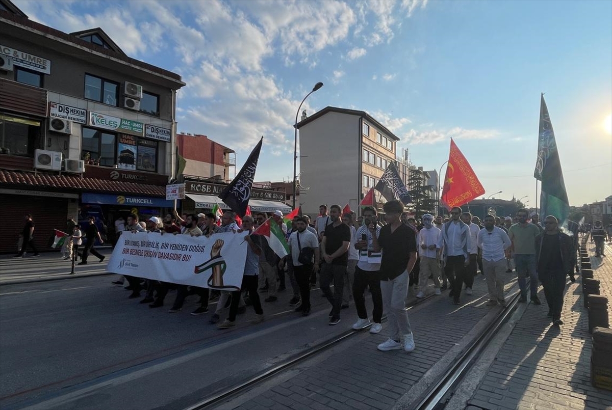 Konya'da Gazze'ye destek yürüyüşü yapıldı - Görsel 3