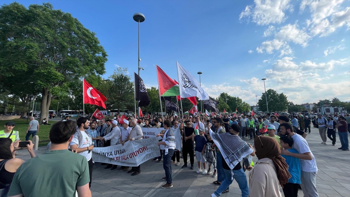 Konya'da Gazze'ye destek yürüyüşü yapıldı - Görsel 4