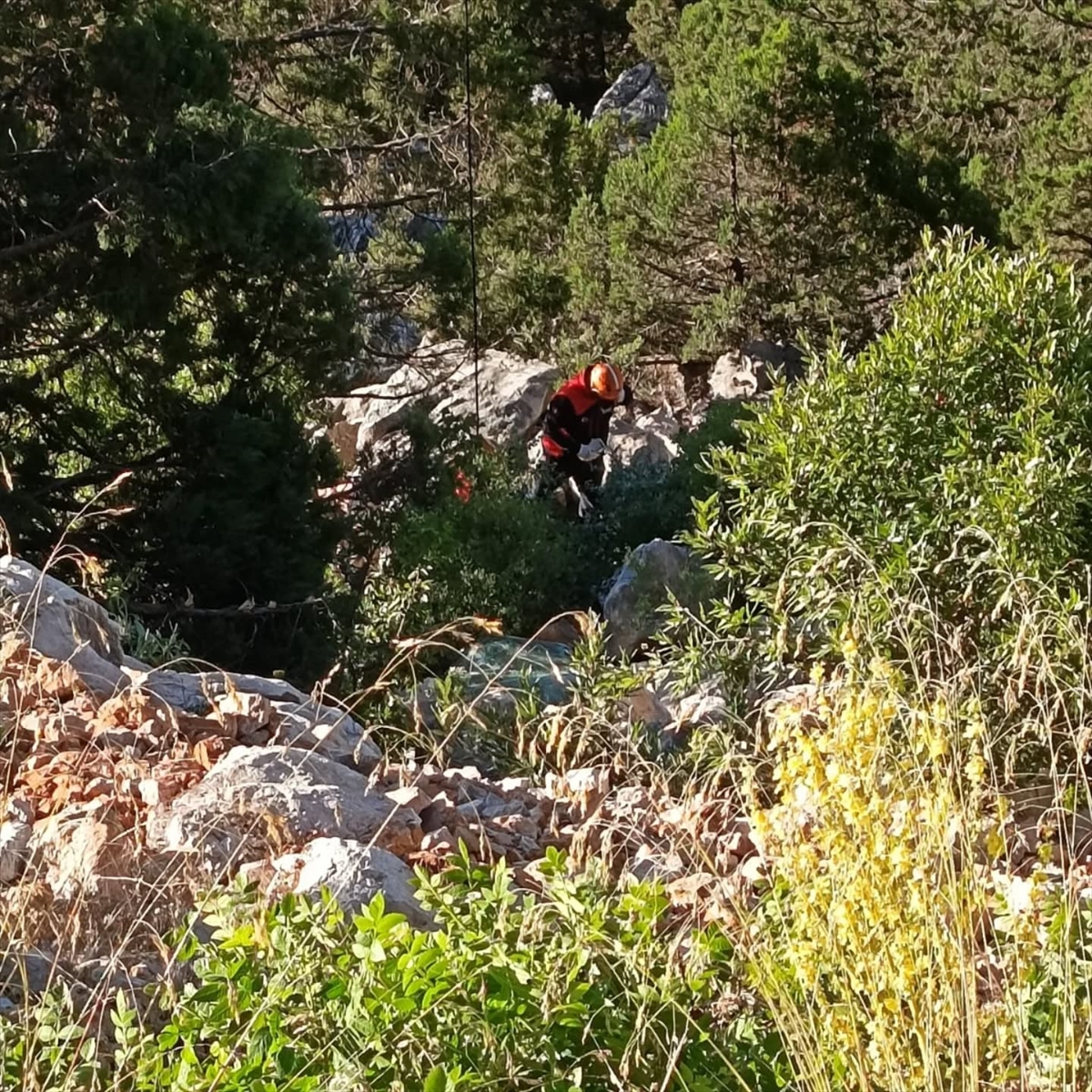 Derebucak'ta Feci Kaza: Pikap Uçuruma Yuvarlandı, 1 Ölü 1 Yaralı - Görsel 3