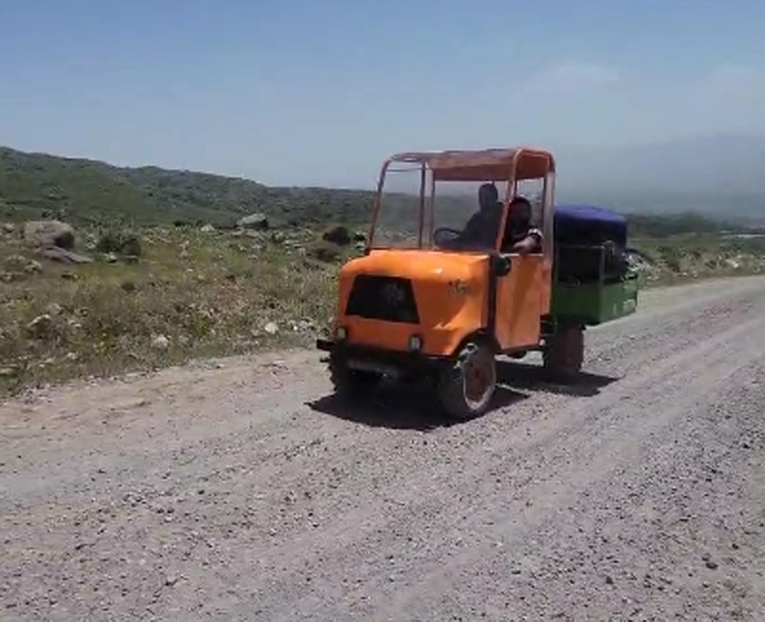 Mühendis çift, hurdalardan Ağrı Dağı'na tırmanan dağcıların yükünü taşıyacak araç yapt - Görsel 3