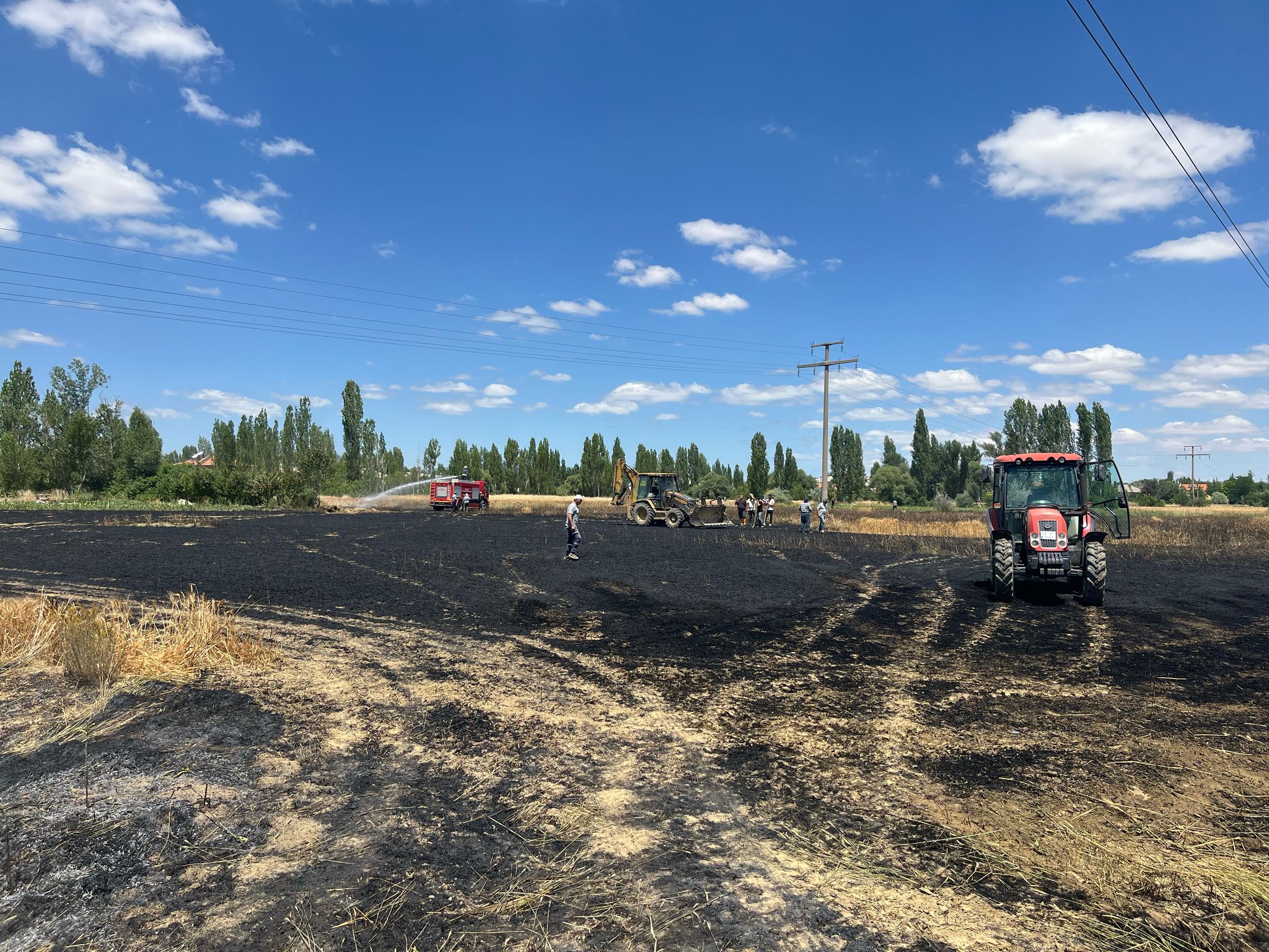 Seydişehir'de buğday tarlasında çıkan yangın söndürüldü - Görsel 3