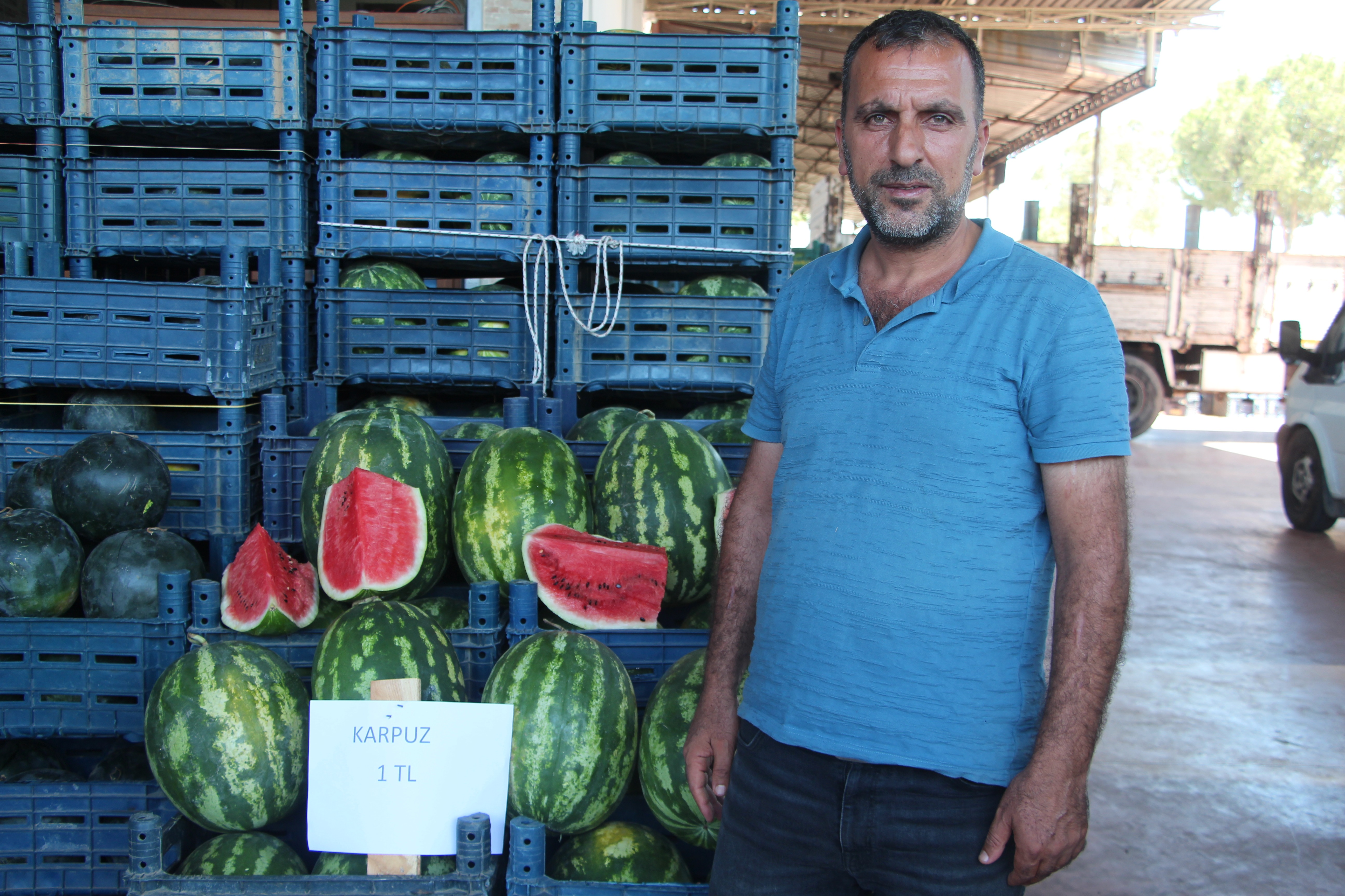 Adana-Halde kilosu 1 TL'ye düşen karpuz markette 14 TL - Görsel 2