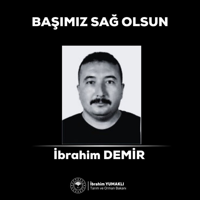 Konya'dan İzmir'e Yangın Desteğine Giden Orman İşçisi İbrahim Demir, Şehit oldu  - Görsel 1