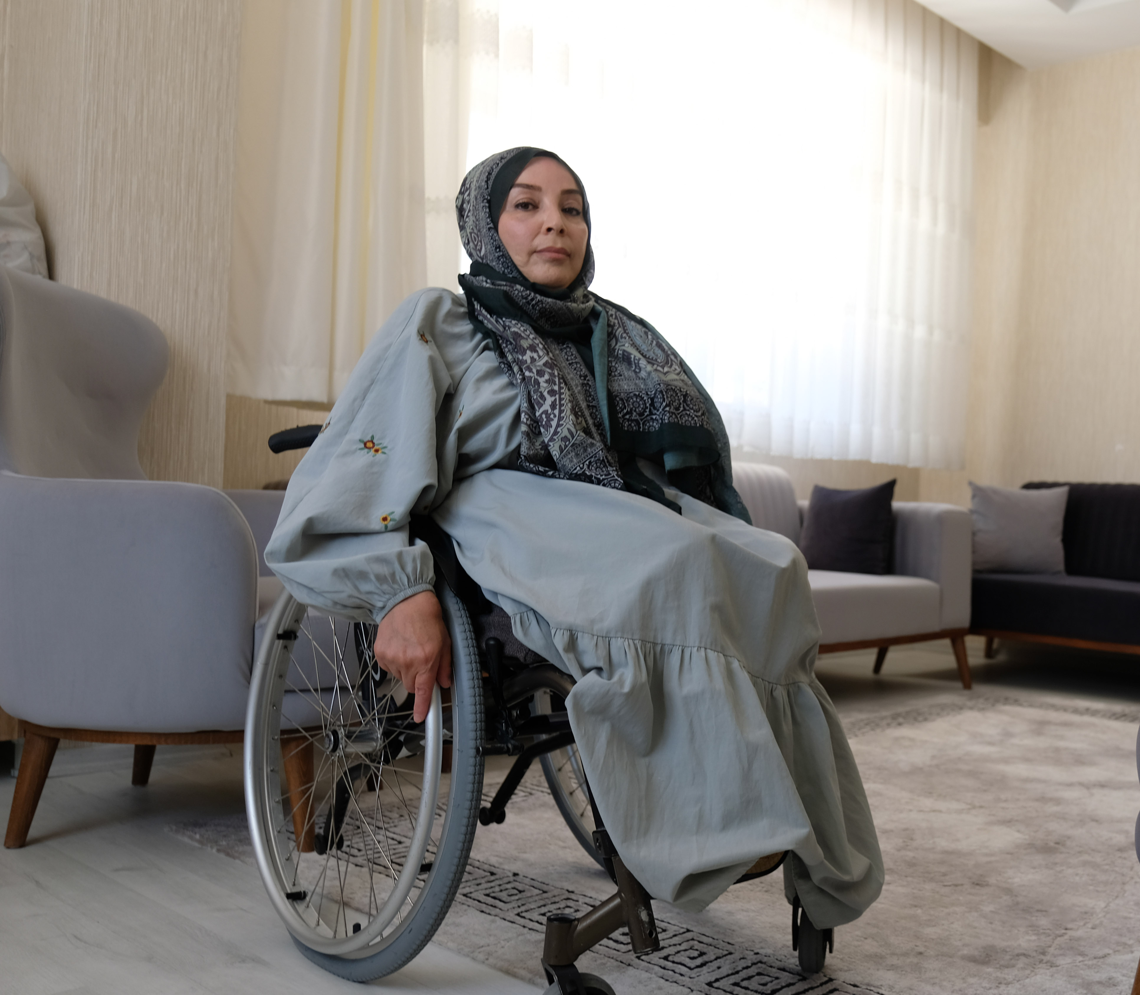 Konya- Tekerlekli sandalyeyle hayata tutundu - Görsel 1