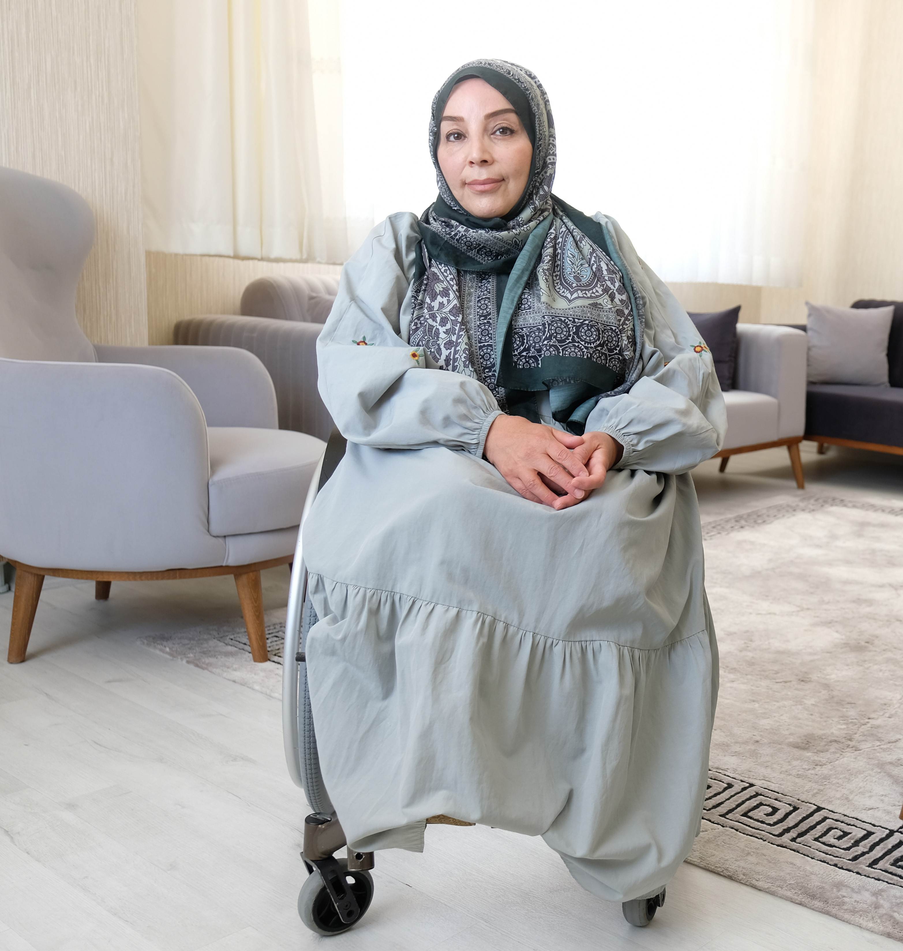 Konya- Tekerlekli sandalyeyle hayata tutundu - Görsel 2