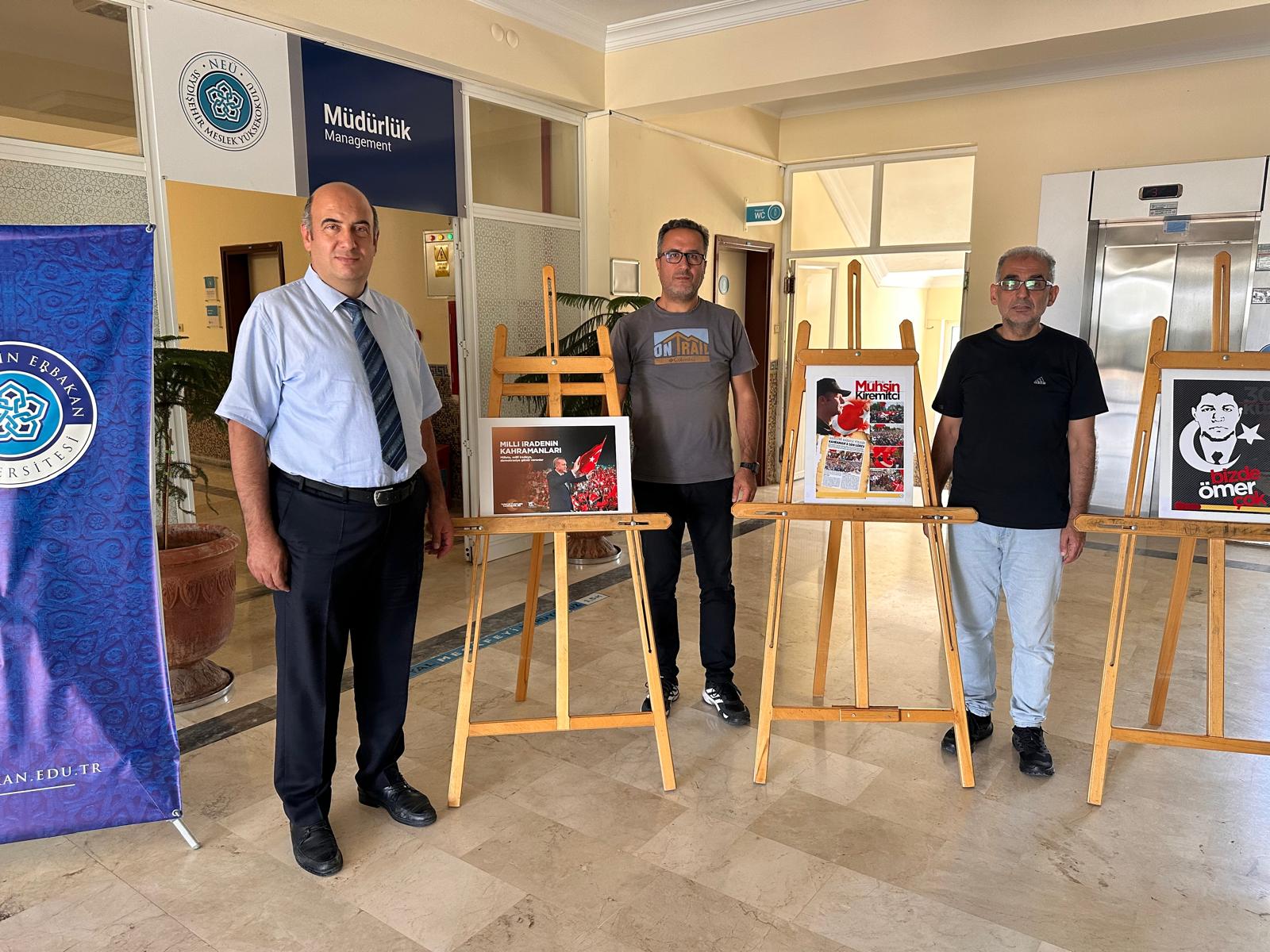 NEÜ Seydişehir MYO'da "15 Temmuz Demokrasi ve Milli Birlik Günü" Fotoğraf Sergisi Açıldı - Görsel 1