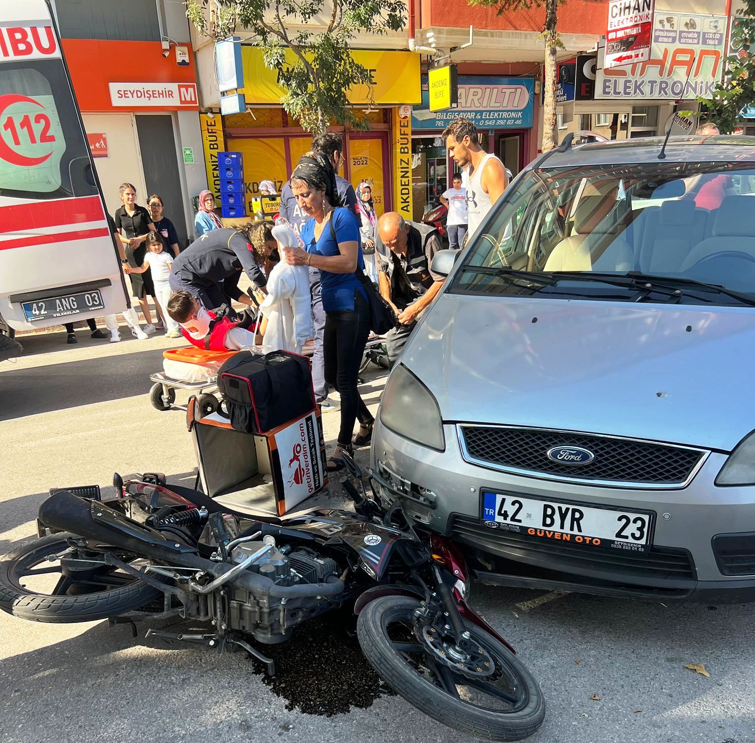 Seydişehir'de Meydana Trafik Kazasında 1 Kişi  Yaralandı - Görsel 2