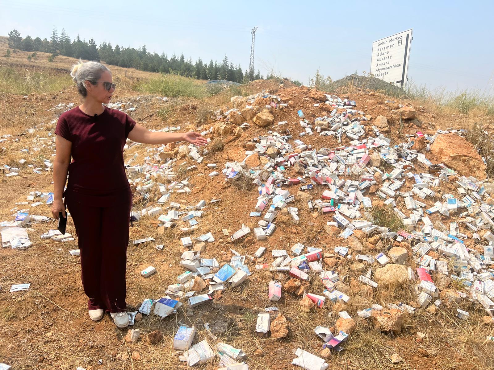 Konya-Seydişehir Yolunda Şok Edici Manzara: Kutular Dolusu İlaç Doğaya Atılmış Halde Bulundu - Görsel 6