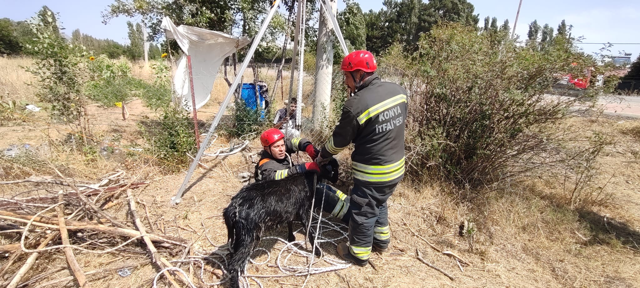 Seydişehir'de Kuyuya Düşen Keçi İtfaiye Ekipleri Tarafından Kurtarıldı - Görsel 4
