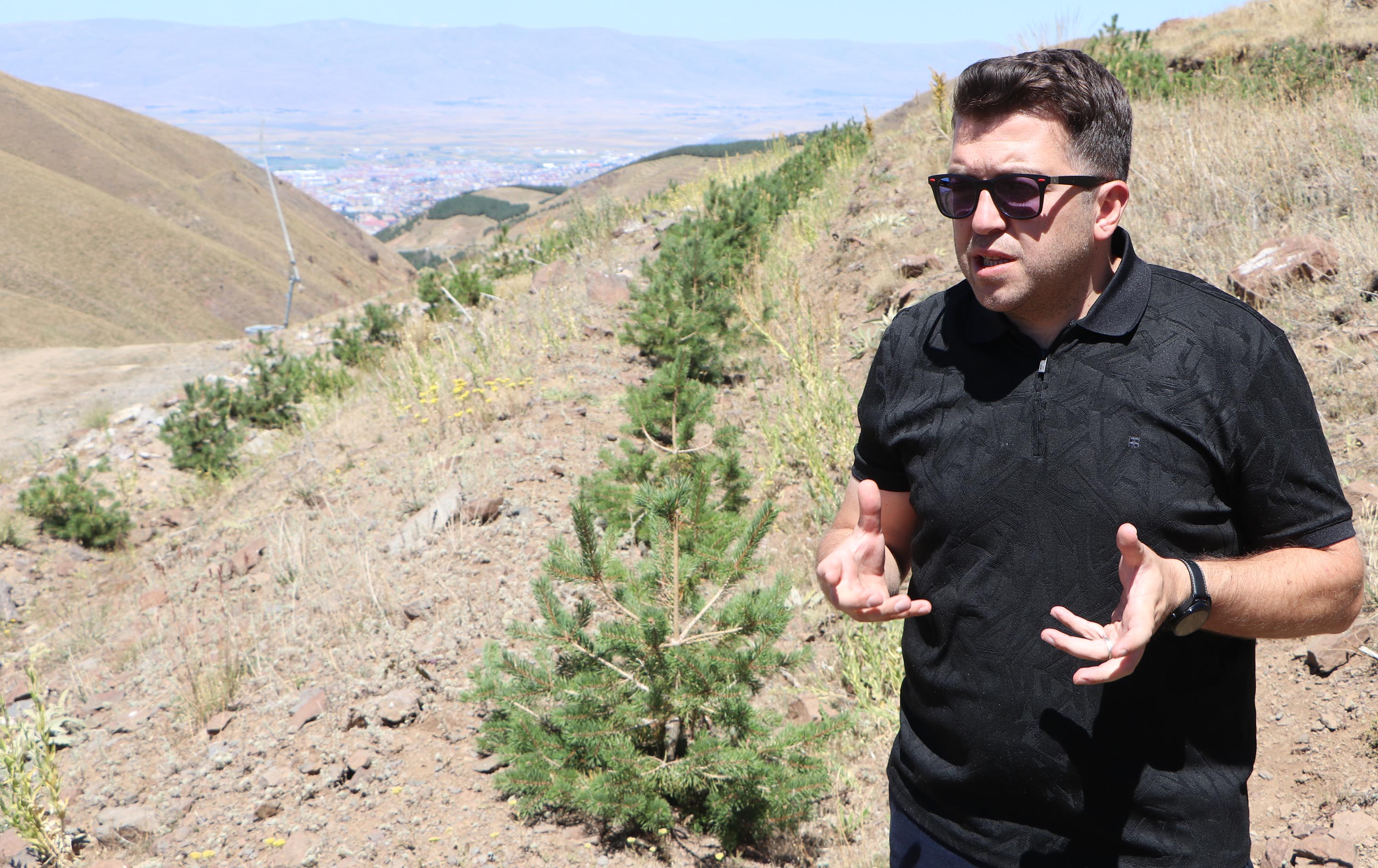 Erzurum- Palandöken'i ağaçlandırma ve çimlendirme projesinde arılar da kullanılıyor - Görsel 5