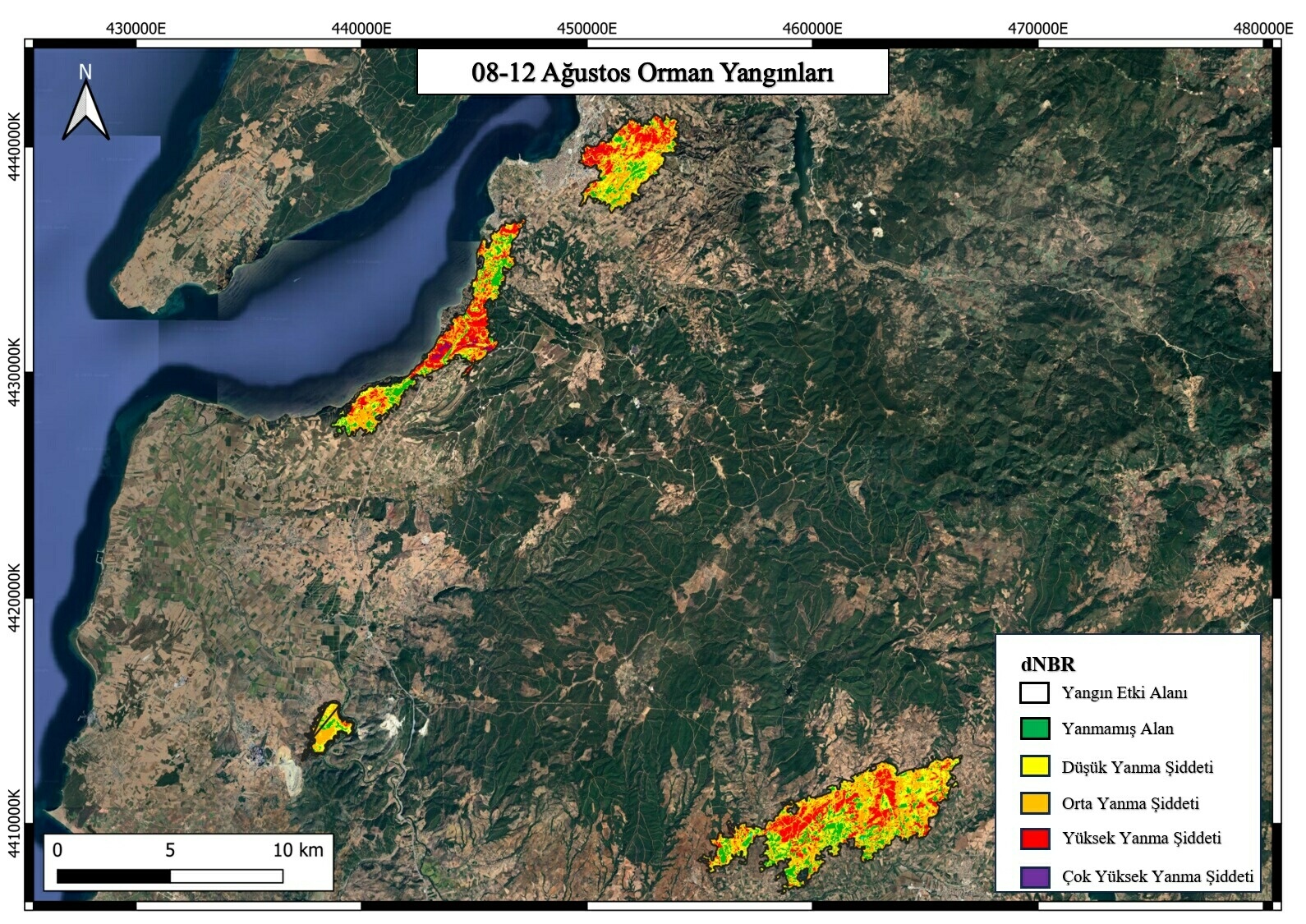 Çanakkale'de 4 büyük yangının zararı, uzaktan algılama yöntemiyle analiz edildi - Görsel 9